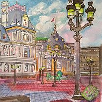 Mi Proyecto del curso: Dibujo arquitectónico con acuarela y tinta. Sketching, Drawing, Watercolor Painting, Architectural Illustration, Sketchbook & Ink Illustration project by Genny Patricia Medina Arango - 09.04.2021