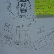 Mi Proyecto del curso: Introducción a la creación de personajes estilo cartoon. Un projet de Illustration traditionnelle, Conception de personnages , et Dessin de Donald Diomar - 07.09.2021