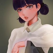 Mi Proyecto del curso: Retratos digitales de fantasía con Photoshop. Traditional illustration, Drawing, Digital Illustration, Portrait Drawing, Digital Drawing, and Digital Painting project by samantha_drawings - 09.04.2021