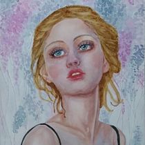 Mi Proyecto del curso:  Retratos expresivos en acuarela. Traditional illustration, Fine Arts, Painting, Watercolor Painting, and Portrait Drawing project by Jethzabet Yañez - 09.05.2021
