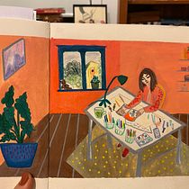 My project in Exploratory Sketchbook: Find Your Drawing Style course. Traditional illustration, Sketching, Creativit, Drawing, Watercolor Painting, Sketchbook, and Gouache Painting project by Loretta White - 09.05.2021
