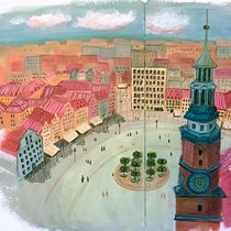My project in Pictorial Sketchbook with Gouache course. Traditional illustration, Sketching, Drawing, Architectural Illustration, Sketchbook, and Gouache Painting project by ewe - 09.05.2021