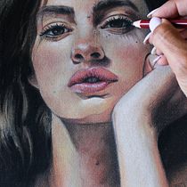 Meu projeto do curso: Retrato realista com giz pastel. Traditional illustration, Fine Arts, Drawing, Portrait Drawing, and Realistic Drawing project by Juliana Paz - 09.04.2021