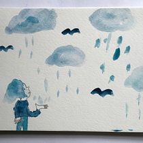 Rada's learning process in Laura's "Creative Watercolour Sketching for Beginners". Traditional illustration, Sketching, Creativit, Drawing, Watercolor Painting, and Sketchbook project by passing.cloud - 09.04.2021