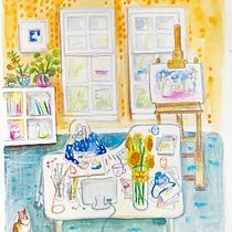 Find Your Drawing Style course - my final artwork. Traditional illustration, Sketching, Creativit, Drawing, Watercolor Painting, Sketchbook, and Gouache Painting project by Suzanne Seton - 09.06.2021
