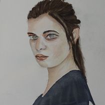 My project in Watercolor Portrait from a Photo course. Traditional illustration, Watercolor Painting, and Portrait Drawing project by Anne Tiwari - 09.06.2021