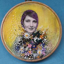 Mon projet du cours : Broderie de photos sur tissu. Photograph, Collage, Paper Craft, Printing, Embroider, and DIY project by Tatiana Radu - 09.03.2021