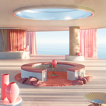 Mi Proyecto del curso: ArchViz de interiores: crea diseños 3D surrealistas con Blender. Arquitetura, Arquitetura de interiores, Arquitetura digital, e Visualização arquitetônica projeto de Carlos Celaya - 06.09.2021
