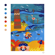 Historia de nunca acabar :). Traditional illustration, Collage, Paper Craft, Children's Illustration, Creating with Kids, and Narrative project by Emilse Go - 09.07.2021