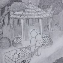 Mi Proyecto del curso: Viaje en familia . Traditional illustration, Pencil Drawing, Drawing, Stor, telling, Artistic Drawing, and Narrative project by candychen1603 - 08.27.2021