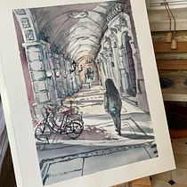 Mi Proyecto del curso: Representación arquitectónica en acuarela. Un projet de Illustration traditionnelle, Esquisse , Dessin, Aquarelle, Illustration architecturale , et Carnet de croquis de Javier Díaz González - 07.09.2021
