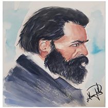 Meu projeto do curso: Caderno de retratos em aquarela. Painting, Watercolor Painting, Portrait Drawing, and Sketchbook project by Alexandre Gonçalves Ribeiro - 09.07.2021
