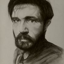 Autoretrato: Retrato realista con lápiz de grafito. Traditional illustration, Fine Arts, Sketching, Pencil Drawing, Drawing, Portrait Drawing, Realistic Drawing, Artistic Drawing, and Figure Drawing project by Cristian Georgeot - 09.07.2021