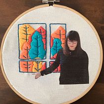 Mi Proyecto del curso: Bordado en fotografías sobre tela. Photograph, Collage, Paper Craft, Printing, Embroider, and DIY project by Giovana Hernandez - 09.08.2021
