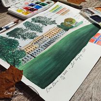 PC: Cuaderno de viaje en acuarela. Traditional illustration, Watercolor Painting, Architectural Illustration, and Sketchbook project by Lais Lima - 10.25.2021