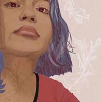 Mi Proyecto del curso: Retrato ilustrado con Procreate. Ilustração tradicional, Ilustração vetorial, Ilustração digital, e Desenho de retrato projeto de Paola Medina - 08.09.2021