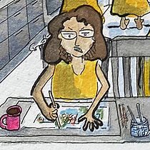 My project in Creative Sketching: Fill Your Illustrations with Life and Detail course. Traditional illustration, Drawing, Watercolor Painting, Sketchbook, Ink Illustration, Sketching, and Pencil Drawing project by Suzanne Nemeroff - 09.04.2021