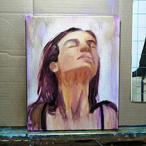 Mi Proyecto del curso: Retrato experimental: fusiona óleo, acrílico y pintura en spray . Fine Arts, Painting, Acr, lic Painting, and Oil Painting project by Andreia Gonçalves - 09.09.2021