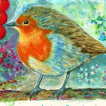 Meu projeto do curso: Técnicas expressivas de aquarela para ilustração de pássaros. Traditional illustration, Watercolor Painting, Realistic Drawing, and Naturalistic Illustration project by patriciarte - 09.09.2021
