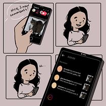 My project in Digital Comic Illustration for Social Media course. Un projet de Illustration traditionnelle, B, e dessinée, Réseaux sociaux, Dessin, Illustration numérique, Instagram , et Dessin numérique de Camila Picheco - 09.09.2021