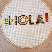 Meu projeto do curso: Técnicas básicas para bordado de letras. Embroider project by lilia_4 - 09.09.2021
