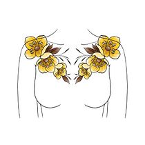 My final project - Botanical Chestpiece Design. Projekt z dziedziny Trad, c, jna ilustracja, Ilustracja c, frowa, Projektowanie tatuaż, R i sunek botaniczn użytkownika Jen Tonic - 09.09.2021