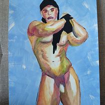 Mi Proyecto del curso: Figura humana en acuarela. Un progetto di Illustrazione tradizionale, Belle arti, Pittura, Pittura ad acquerello, Disegno realistico e Disegno anatomico di Adofo Salas León - 10.09.2021