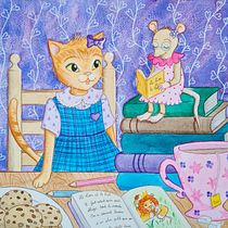 Mon projet du cours : Personnages animaux à l’aquarelle pour livres jeunesse. Traditional illustration, Fine Arts, Painting, Drawing, Watercolor Painting, Children's Illustration, and Narrative project by Camille Leroy - 09.10.2021