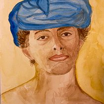 My project in Watercolor Portraits: Capture a Model's Personality course. Fine Arts, Painting, Watercolor Painting, and Portrait Drawing project by silvia_resconi - 09.10.2021