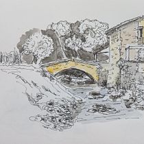 Il mio progetto del corso: Disegno architettonico con acquerello e inchiostro. Sketching, Drawing, Watercolor Painting, Architectural Illustration, Sketchbook & Ink Illustration project by aldohbionda - 09.10.2021