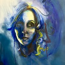 My project in Experimental Portraiture: Fusing Oil, Acrylic, and Spray Paint course. Fine Arts, Painting, Acr, lic Painting, Oil Painting, and Design project by Maisa Abdulrazek - 09.08.2021