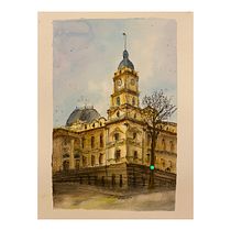 My project in Architectural Sketching with Watercolor and Ink course. Sketching, Drawing, Watercolor Painting, Architectural Illustration, Sketchbook & Ink Illustration project by jessicachok331 - 09.11.2021
