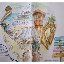 Mi Proyecto del curso: Urban Sketching: expresa tu mundo con una nueva perspectiva. Un projet de Illustration traditionnelle, Esquisse , Dessin, Aquarelle, Illustration architecturale , et Carnet de croquis de Ana Karina Moreno - 11.09.2021