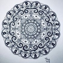 My project in The Art of Mandala Drawing: Create Geometric Patterns course Ein Projekt aus dem Bereich Zeichnung und Illustration mit Tinte von Tina Jakobsson - 11.09.2021
