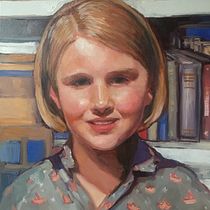 ‘Heidi’ - My project in Expressive Oil Portraiture: Explore the Alla Prima Technique course. Un projet de Beaux Arts, Peinture , et Peinture à l'huile de Amanda Lunt - 25.08.2021