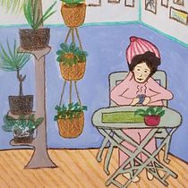 Garden Cafe. Traditional illustration, Sketching, Creativit, Drawing, Sketchbook, Gouache Painting, and Watercolor Painting project by Shelley Saracin - 09.09.2021