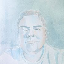 Mi Proyecto del curso: auto retrato artístico en acuarela. Fine Arts, Painting, Watercolor Painting, and Portrait Drawing project by jhohan martinez - 09.12.2021