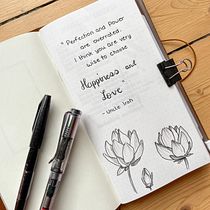 My project in Introduction to Illustrated Bullet Journaling course. Projekt z dziedziny Trad, c, jna ilustracja, Craft, T, pografia,  R, sunek,  R, sunek art, st, czn, R, sunek botaniczn, DIY,  Pismo dekorac i jne użytkownika kaddi_h - 12.09.2021