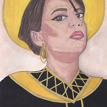 Meu projeto do curso: Retrato em aquarela a partir de uma fotografia. Traditional illustration, Watercolor Painting, and Portrait Drawing project by Nayana Trindade - 09.13.2021