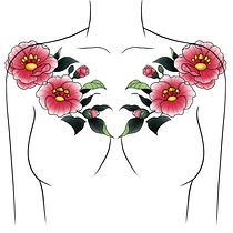 My project in Botanical Tattoo Design with Procreate course. Projekt z dziedziny Trad, c, jna ilustracja, Ilustracja c, frowa, Projektowanie tatuaż, R i sunek botaniczn użytkownika Yulia Yoon - 13.09.2021