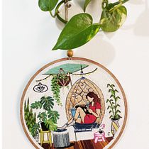 Meu projeto do curso: Introdução ao bordado botânico. Embroider project by lidiabgo.art - 09.13.2021