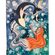 My project in Watercolor Techniques for Dreamlike Illustrations course. Projekt z dziedziny Trad, c, jna ilustracja,  R, sunek, Malowanie akwarelą, Ilustracja w i dawnicza użytkownika lena_88_98 - 12.09.2021