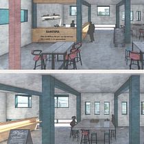 My project in Interior Design for Restaurants course. Projekt z dziedziny Architektura wnętrz, Projektowanie wnętrz, Dekoracja wnętrz, Projektowanie powierzchni h, low i ch użytkownika Mary Kappatou - 14.10.2020