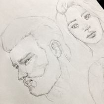My project in Portrait Sketchbooking: Explore the Human Face course. Projekt z dziedziny Sketching,  R, sunek, Portret,  R, sunek art, st, czn i Sketchbook użytkownika Suellen Almeida - 11.09.2021