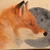 My project in Expressive Animal Portraits in Watercolor course. Un projet de Illustration traditionnelle, Aquarelle, Dessin réaliste et Illustration naturaliste de Kristen Lautenslager - 10.09.2021