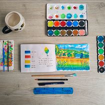 Mi Proyecto del curso: Cuaderno de viaje en acuarela. Traditional illustration, Watercolor Painting, Architectural Illustration, and Sketchbook project by Paloma Martos - 09.15.2021