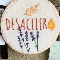 Meu projeto do curso: Técnicas básicas para bordado de letras. Embroider project by glau_exposito - 09.15.2021