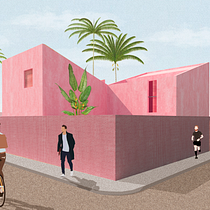 Meu projeto do curso: Representação gráfica de projetos arquitetônicos. Un projet de Architecture, Design graphique, Architecture d'intérieur, Design d'intérieur, Pa, sagisme, Collage, Architecture numérique et Illustration architecturale de Ramon Ledo - 15.09.2021