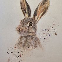 My project in Expressive Animal Portraits in Watercolor course. Un projet de Illustration traditionnelle, Aquarelle, Dessin réaliste et Illustration naturaliste de hmaria68 - 15.09.2021