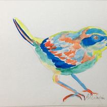 Mi Proyecto del curso: Acuarela artística para ilustración de aves. Traditional illustration, Watercolor Painting, Realistic Drawing, and Naturalistic Illustration project by Beatriz Rosique Selva - 09.15.2021